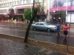 En la zona Centro, la llovizna no se prolongó más allá de 30 minutos.  /