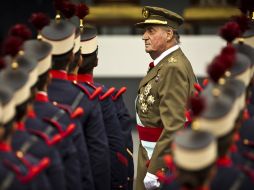 España celebró el día de la Hispanidad con un austero desfile militar. AP  /