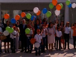 Margarita Zavala inauguró el centro acompañada del gobernador Emilio González, y su esposa Imelda Guzmán de León. ESPECIAL  /