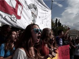Los reflexiones en torno al futuro de Grecia se dan en el marco de intensas protestas ciudadanas. EFE  /