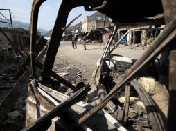 La explosión tuvo lugar cerca de la oficina del comité de paz de la milicia progubernamental antitalibán. XINHUA  /