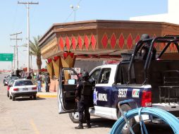 Los patrullajes de la policía de Saltillo en convoys se han incrementado por todos los sectores de la ciudad. NTX  /
