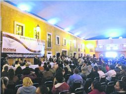 94% de los simpatizantes de Morena en Zacatecas aprobaron que el movimiento se convierta en un nuevo instituto político. EL UNIVERSAL  /