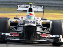 Pese a que lo intentó en las últimas vueltas, el tapatío no pudo quedar en la zona de puntos. EFE  /