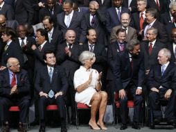 Imagen de algunos de los asistentes al debate del sistema financiero en Tokio. REUTERS  /