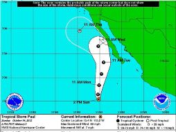 'Paul' se desplaza sobre el Océano Pacífico. ESPECIAL  /