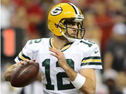 Aaron Rodgers alcanzó la marca de más pases de anotación en Green Bay. EFE  /