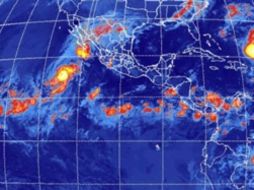 El Centro Nacional de Huracanes de EU emitió una alerta de tormenta tropical para la costa oeste de Baja California Sur. EL UNIVERSAL  /