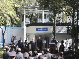 El Presidente Felipe Calderón inauguró la Planta de Tratamiento de Aguas Residuales de la Residencia Oficial de Los Pinos.  /