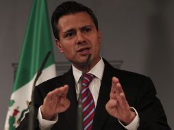 Enrique Peña Nieto planteó que la legalidad será el eje de su gobierno. NTX  /