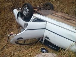 Una pareja vecina del municipio de Ocotlán falleció en un accidente carretero, además cayeron a un barranco.  /