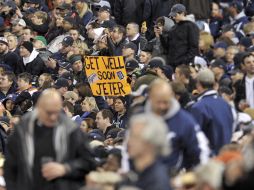 Los aficionados de los Tigres de Detroit mandaron un mensaje al capitán de los Yankees. REUTERS  /