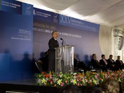 El gobernador refirió que la intención de elaborar el documento es plasmar el panorama actual del narcotráfico en Jalisco.  /