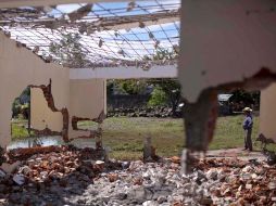 El pasado 6 de julio ocurrió la destrucción de la escuela. ARCHIVO  /