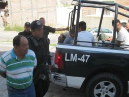 Los cinco detenidos quedaron a disposición del miniterio público municipal.  /