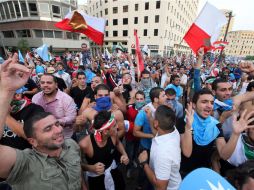 Represión políciaca vivieron los manifestantes en Beirut. AP  /