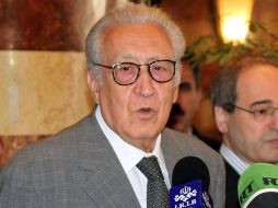 El mediador Brahimi se reunió luego con los embajadores en Damasco de Rusia y de  China. AFP  /