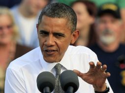 El presidente de EU, Barack Obama en Dayton, Ohio. AP  /