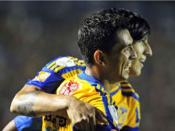 Tigres se llevó el triunfo, con el cual amarró su boleto a la siguiente ronda de la Concachampions. EFE  /