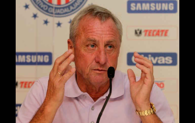 Johan Cruyff tiene confianza en que los resultados irán de manera progresiva.  /