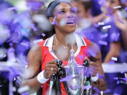 Serena se impuso en una hora y 29 minutos; obtuvo el séptimo título esta temporada y el 46 de su carrera. AFP  /