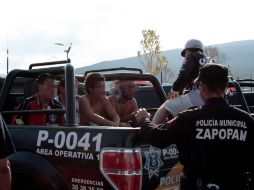 Policías de Zapopan realizaron las detenciones.  /