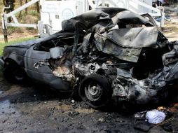 Siete vehículos quedaron destrozados. EL UNIVERSAL  /