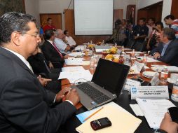 La primera sesión del nuevo consejo de administración del organismo.  /