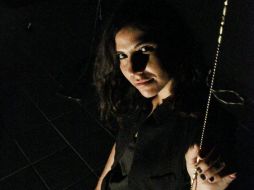 En la imagen, Karina Amaya con su intalación ''We see want you went you see.  /