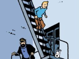 En la subasta hubo diversos ejemplares de los álbumes de las aventuras del héroe del cómic Tintín, dibujos y otros objetos. ARCHIVO  /