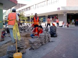 Un grupo de más de 100 trabajadores realizan las obras, que terminarán el 10 de diciembre. ESPECIAL  /