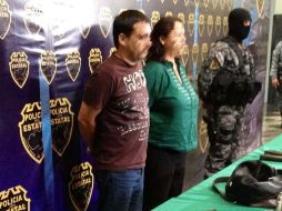 En la base central de la SSPE fue presentada la mujer identificada como Rosalina Carrillo Ochoa, alias La Estrella. EL UNIVERSAL  /