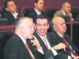 Primera sesión. Los priistas Trino Padilla y Miguel Castro.  /