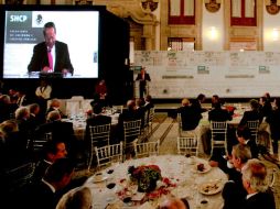 Aspecto de la presentación del libro ''El crédito público en la historia hacendaria...''. EL UNIVERSAL  /