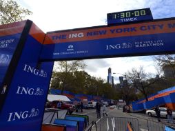 Preparativos de la edición 43 del Maratón de Nueva York. AFP  /