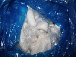 En el lugar localizaron una bolsa, la cual contenía ocho ladrillos. ARCHIVO  /