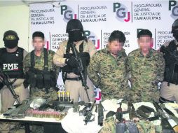 Detenidos. El Ejército logró capturar a algunos de los supuestos participantes en los tiroteos. ESPECIAL  /