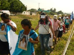 Miembros de la caravana de madres centroamericanas que han atravesado México en busca de sus hijos. ARCHIVO  /
