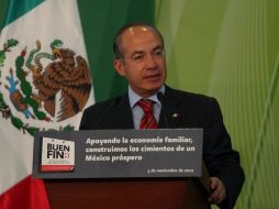 El Presidente Felipe Calderón anunció oficialmente la puesta en marcha del programa de descuentos. NTX  /
