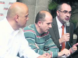 Los coordinadores en Tlaquepaque, Zapopan y Guadalajara ofrecieron un informe conjunto sobre la situación financiera de sus municipios.  /