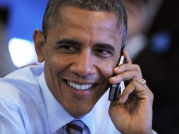 Obama realizó llamadas a voluntarios de la campaña para agradecerles su trabajo. AFP  /