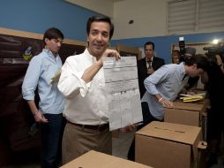 El gobernador de Puerto Rico y candidato a la reelección por el Partido Nuevo Progresista, Luis Fortuño. EFE  /