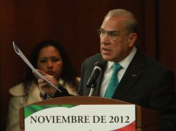 El secretario general de la Organización para la Cooperación y el Desarrollo Económicos (OCDE), José Ángel Gurría Treviño. NTX  /