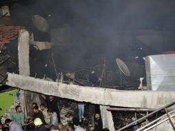 El estallido tuvo lugar en una parada de microbuses. EFE  /