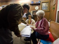 Imagen del registro electoral en Kentucky. AP  /