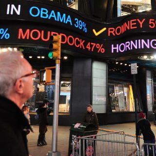 Romney suma 154 votos electorales y Obama, 124