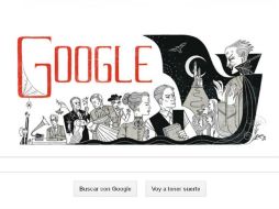 Drácula en un doodle que honra a un gran escritor. ESPECIAL  /