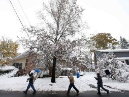 La tormenta se manifestó principalmente con una fuerte nevada que dejó un récord de 11.9 cm en Central Park. REUTERS  /