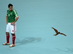 El mexicano Carlos Ramírez se lamenta tras la derrota del Tri. AFP  /