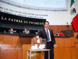 Para este proceso, la votación de los senadores es secreta. En la imagen la senador Mario Delgado. NTX  /